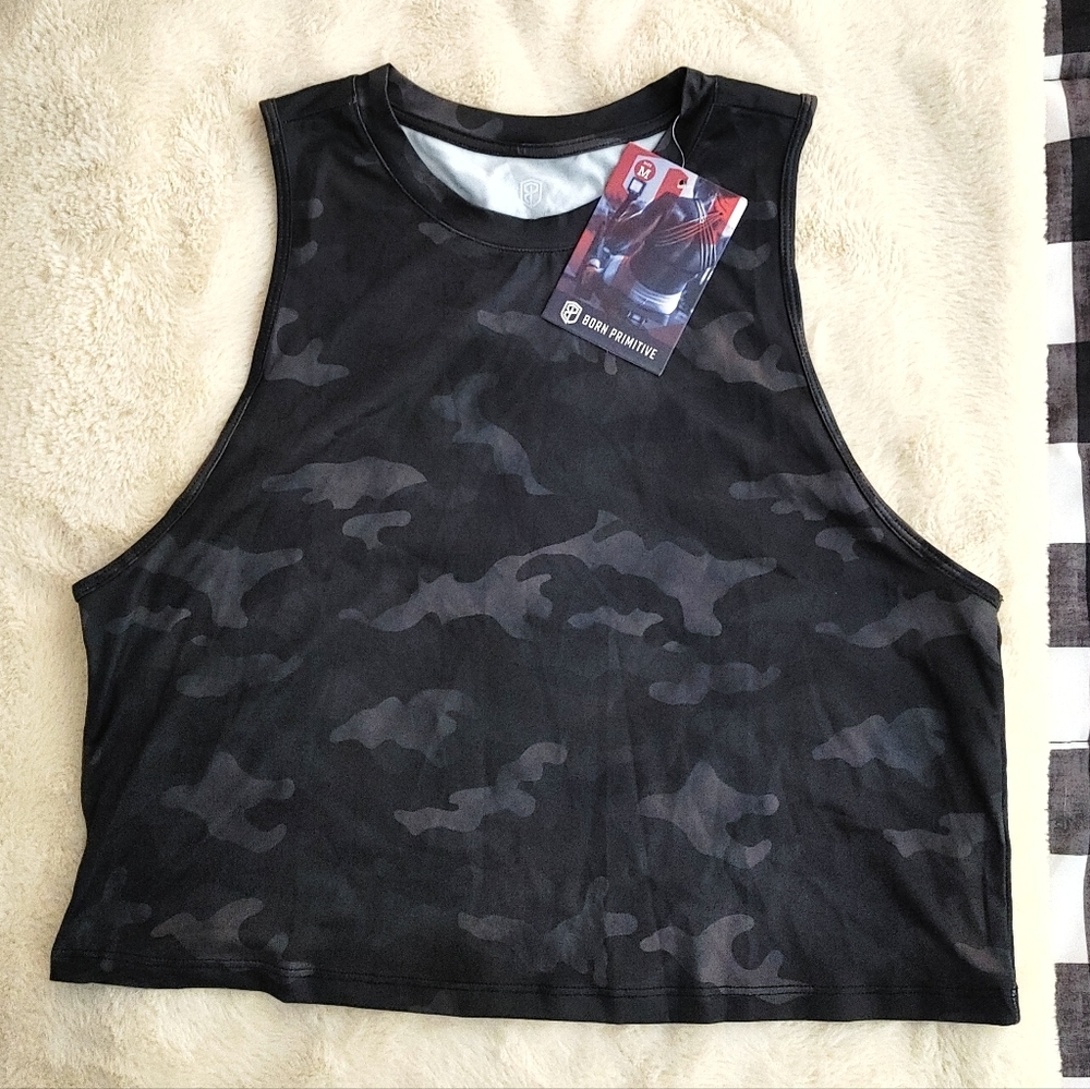 NWT Born Primitive Camo tank
